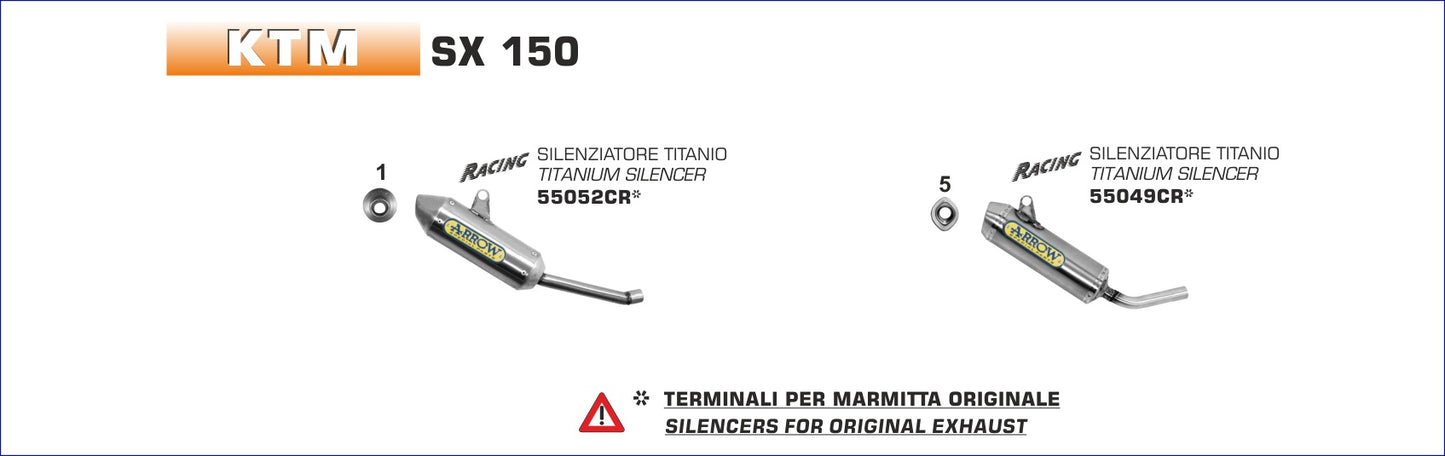 Marmitta  All-Road 2T intercambiabile con originale