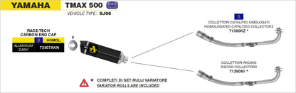 Terminale Race-Tech alluminio con fondello carby