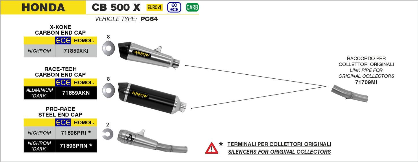 Terminale Race-Tech carbonio con fondello carby