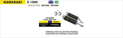 Terminali Thunder Approved Alluminio (Dx+Sx)