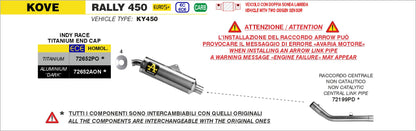 Terminale Indy Race alluminio Dark con fondello titanio
