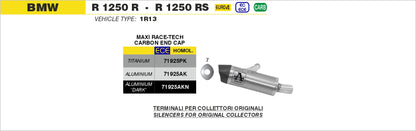 Terminale Maxi Race-Tech titanio con fondello carby