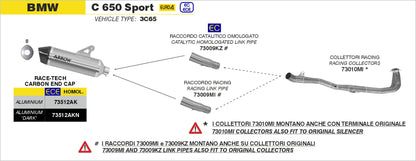 Terminale Race-Tech alluminio con fondello carby