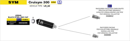 Raccordo catalitico omologato per scarico Urban