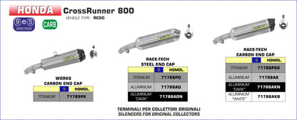 Terminale Race-Tech alluminio per collettori originali
