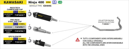 Terminale Race-Tech in titanio con fondello carby