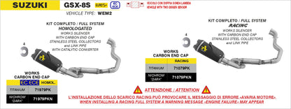Terminale Works in titanio con fondello carby