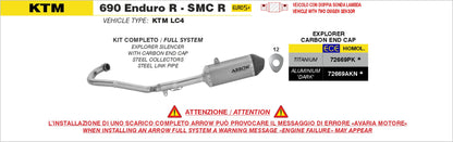 Kit completo con terminale Explorer in alluminio Dark