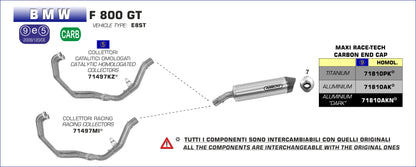 Terminale Maxi Race-Tech alluminio con fondello carby
