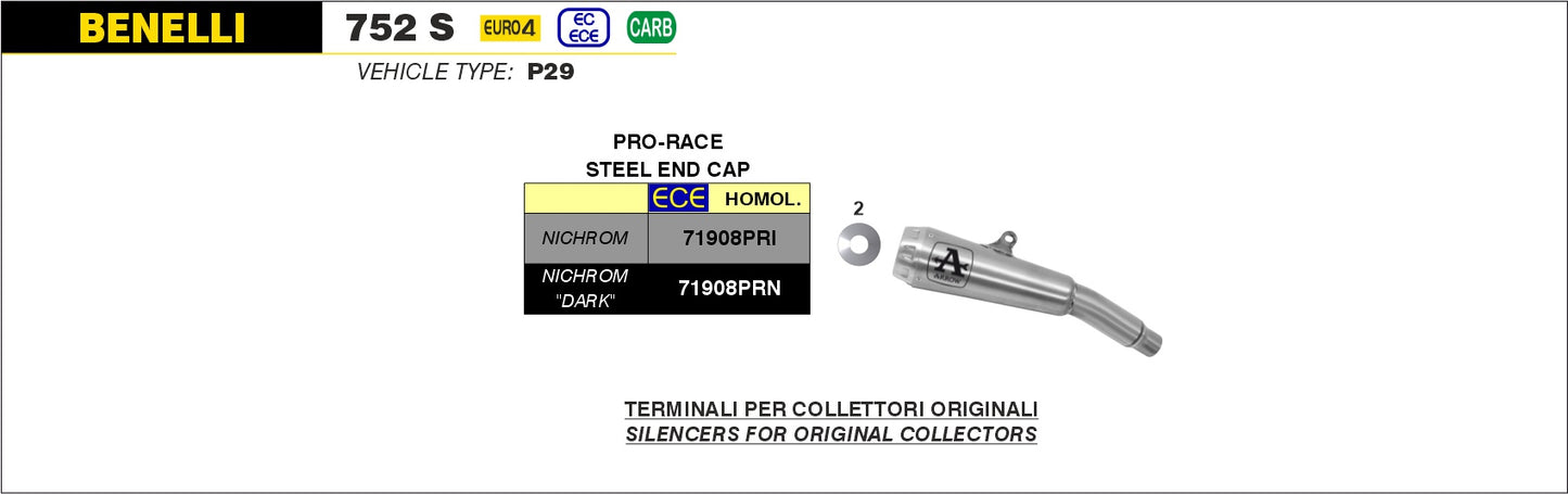 Terminale Pro-Race nichrom Dark
