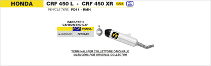 Terminale Race-Tech titanio con fondello carby