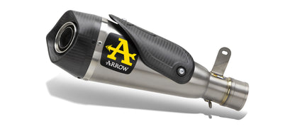 Terminali Works titanio (Dx+Sx) con raccordi in acciaio inox