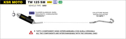 Terminale Thunder alluminio Dark