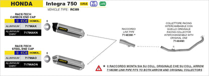 Terminale Race-Tech alluminio con fondello carby