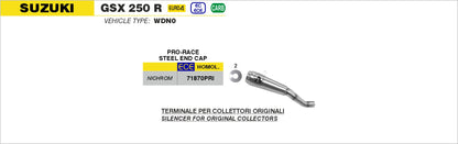 Terminale Race-Tech alluminio con fondello carby
