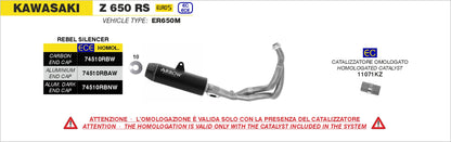 Kit completo Rebel con fondello posteriore in alluminio lucido