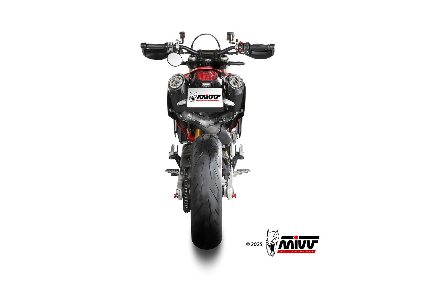 Mivv 2 SLIP-ON DUCATI HYPERMOTARD 698 MONO 2024 > 2025