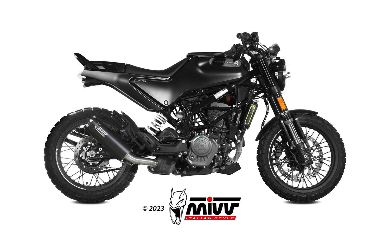Mivv SLIP-ON HUSQVARNA SVARTPILEN 125 2021 > 2023