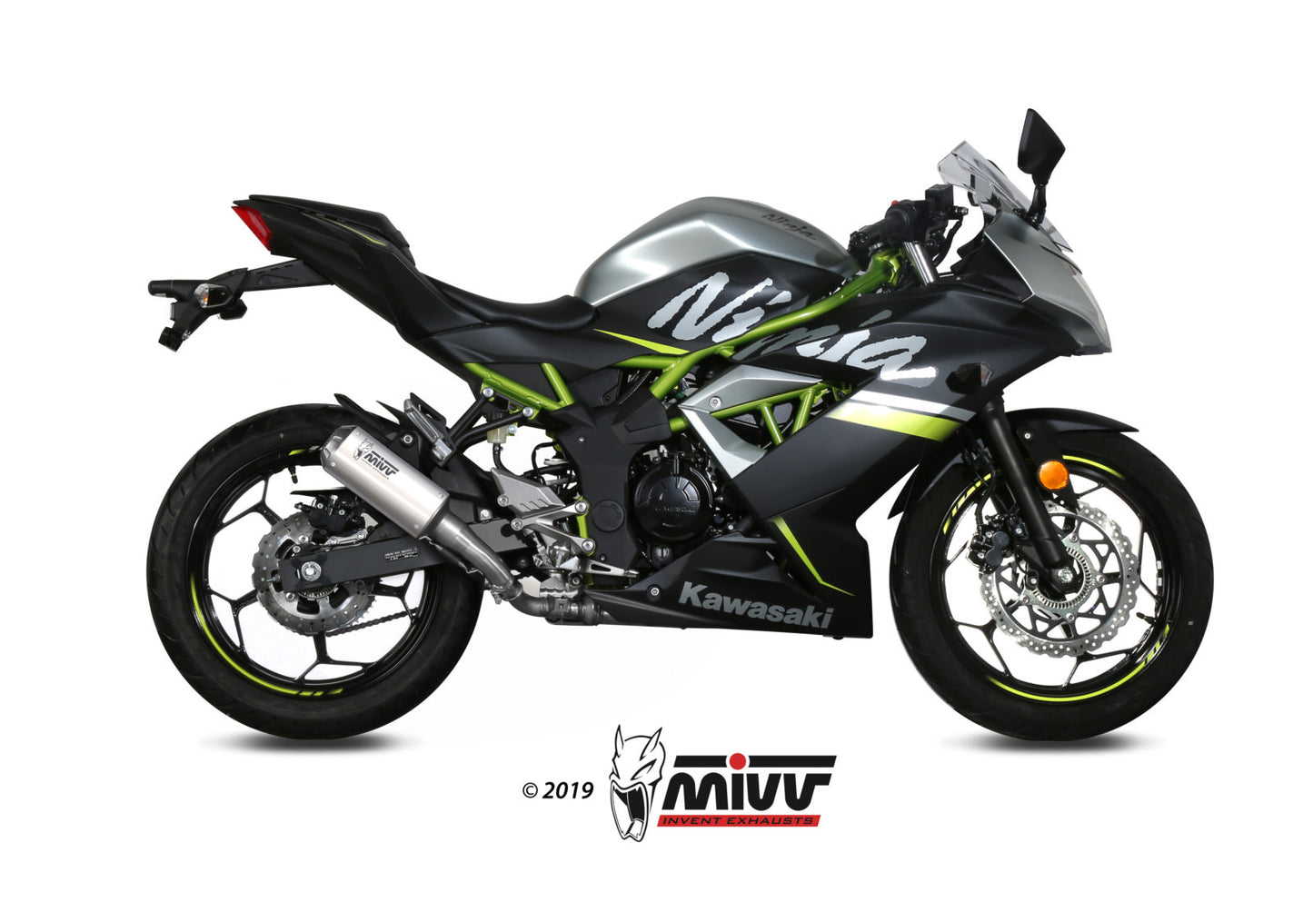 Mivv SLIP-ON KAWASAKI NINJA 125 2019 >