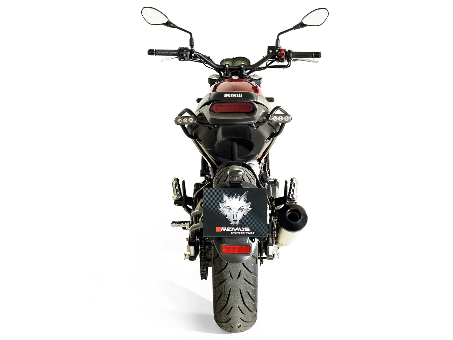 Remus Classic Sport stainless steel black omologated slip-on Benelli Leoncino 500 2017-2020