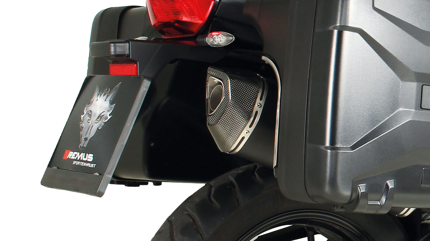 Remus Black Hawk EC approved slip-on for BMW F 750 GS 2018-2022