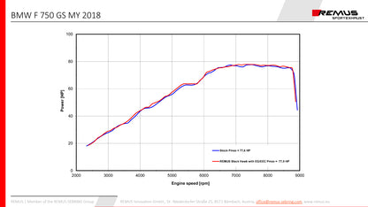 Remus Black Hawk racing slip-on for BMW F 850 GS 2018-2022