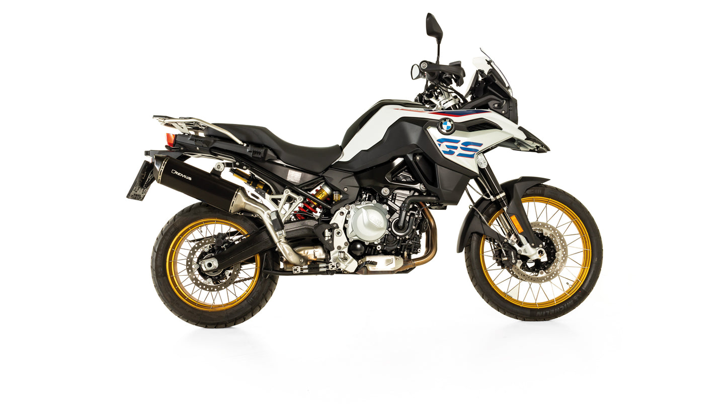 Remus Black Hawk EC approved slip-on for BMW F 850 GS 2018-2022