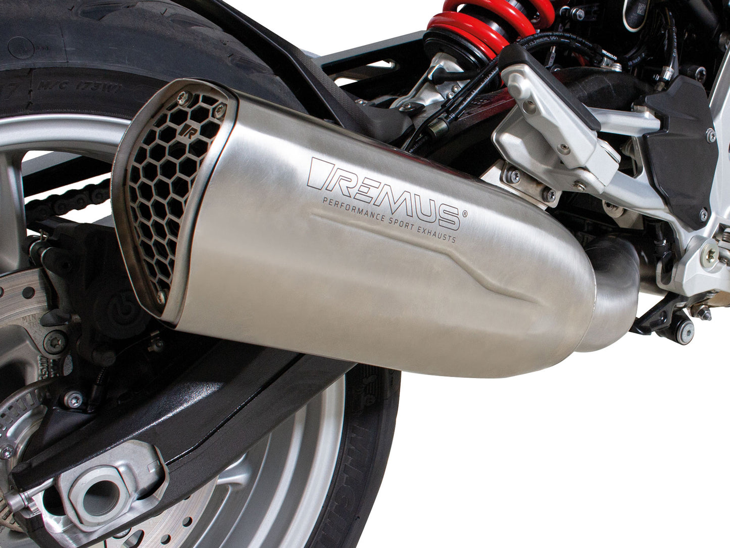 Remus Nxt stainless steel matt racing slip-on for BMW F 900 XR 2020-2025