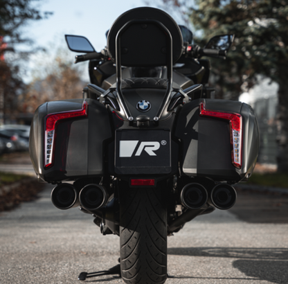 REMUS Quad Exhaust EC approved stainless steel black for BMW K 1600 BAGGER/GRAND AMERICA 2021-2024