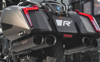 REMUS Quad Exhaust EC approved stainless steel black for BMW K 1600 BAGGER/GRAND AMERICA 2021-2024