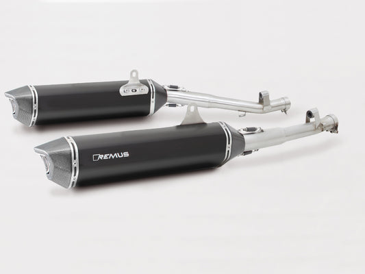 Remus Black Hawk EC approved slip-on set for BMW K 1600 GT/GTL 2017-2020