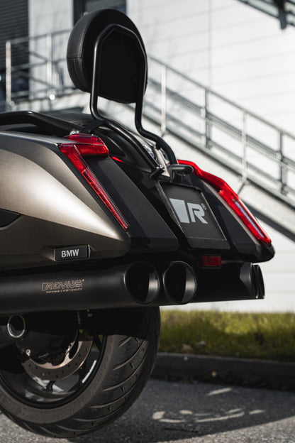 REMUS Quad Exhaust EC approved stainless steel black for BMW K 1600 B 2018-2024