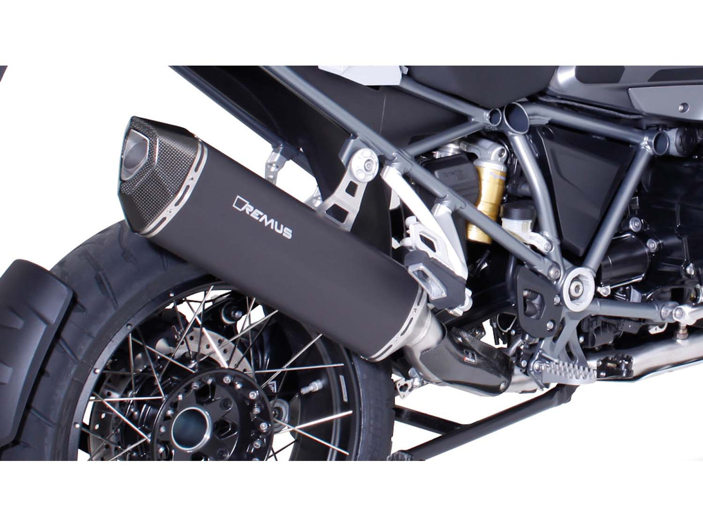 Remus Black Hawk EC approved slip-on for BMW R 1250 GS /ADVENTURE 2019-2023