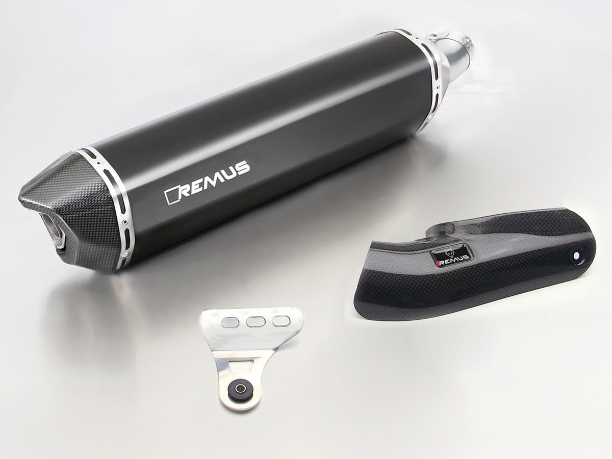 Remus Black Hawk EC approved slip-on for BMW R 1250 GS /ADVENTURE 2019-2023