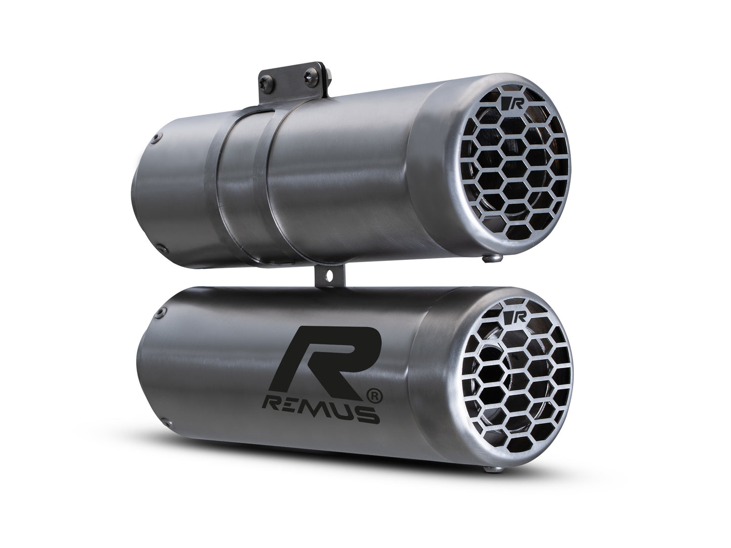 Remus Double Mesh stainless steel brushed homologated slip-on for BMW R NINE-T 2021-2023