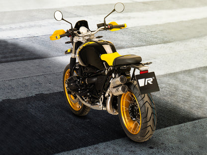 Remus Double Mesh stainless steel brushed homologated slip-on for BMW R NINE-T 2021-2023