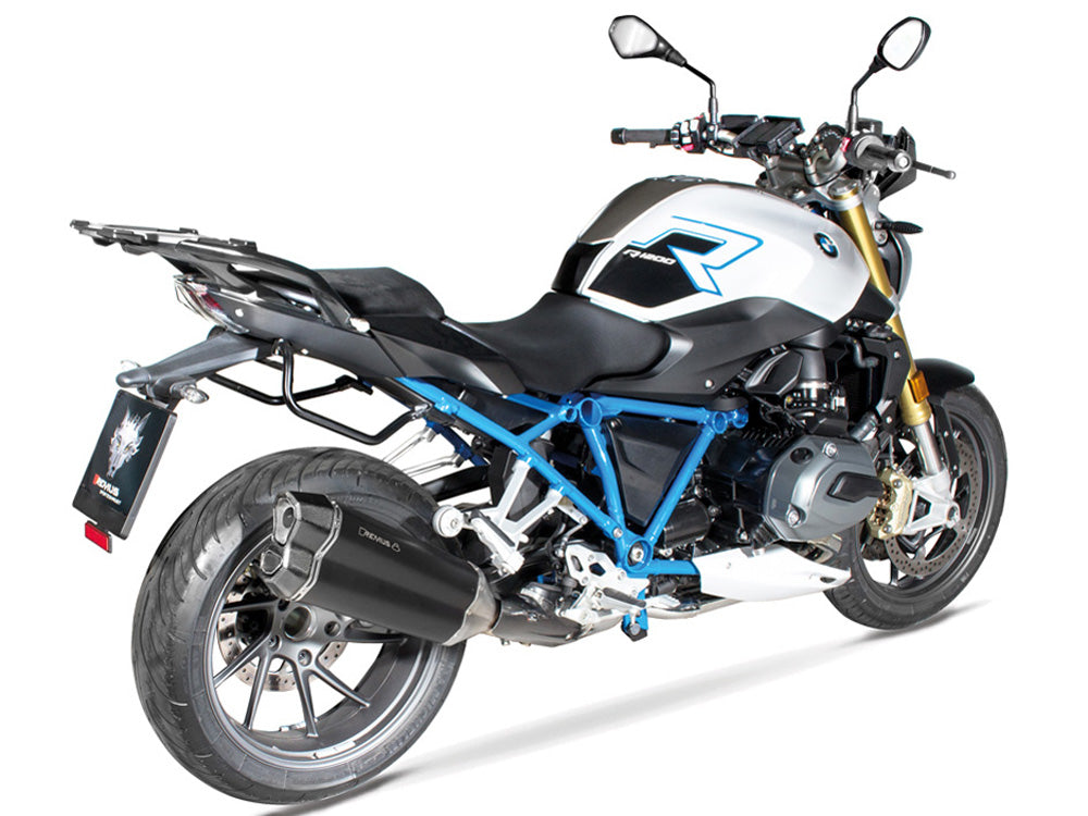 Remus 8 black omologated slip-on for BMW R 1200 R/RS 2017-2018