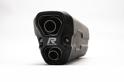 Remus 8 2.0 stainless steel matt racing slip-on for BMW R 1250 GS /ADVENTURE 2019-2023