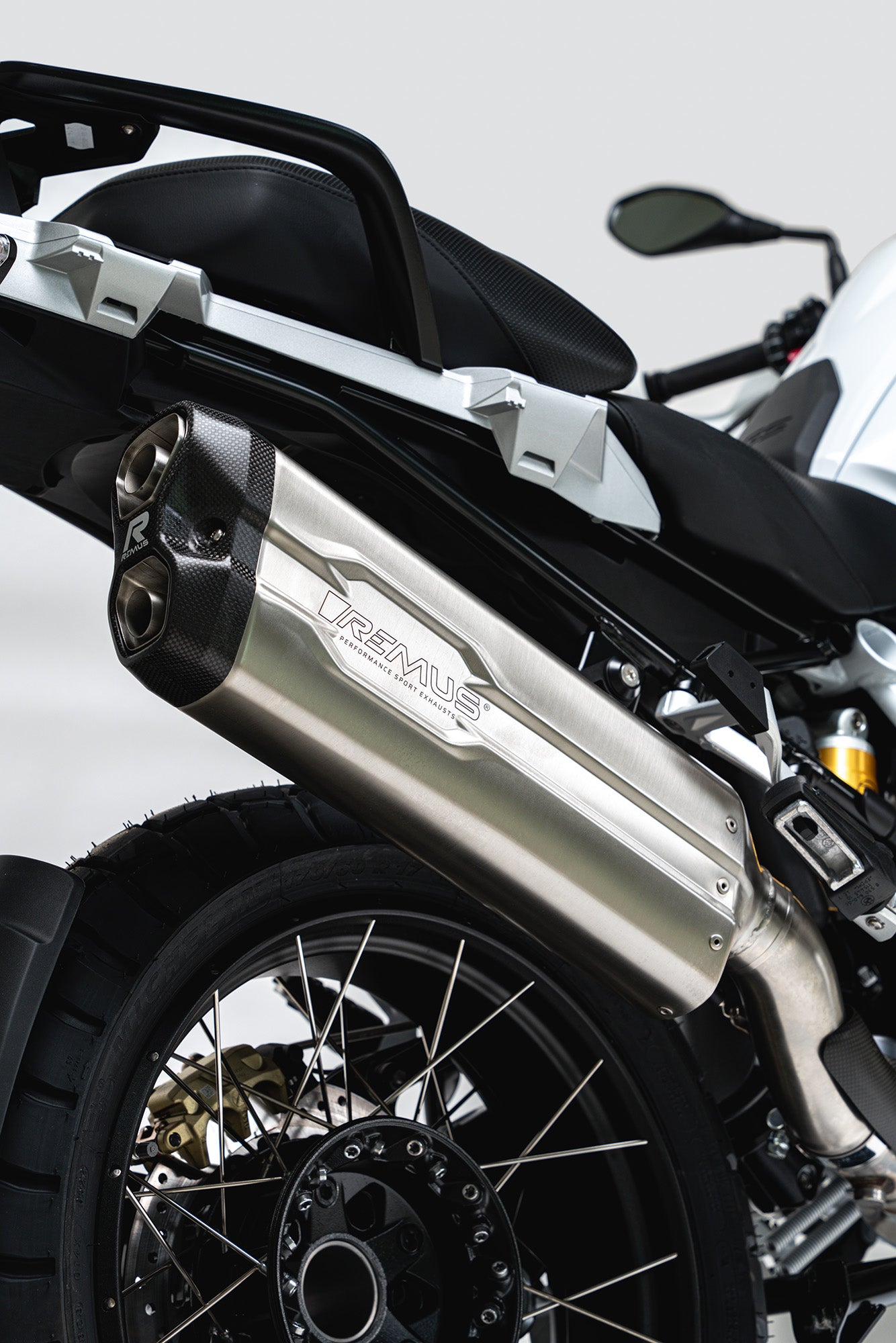 Remus 8 2.0 stainless steel matt EC approved slip-on for BMW R 1200 GS /ADVENTURE 2013-2016