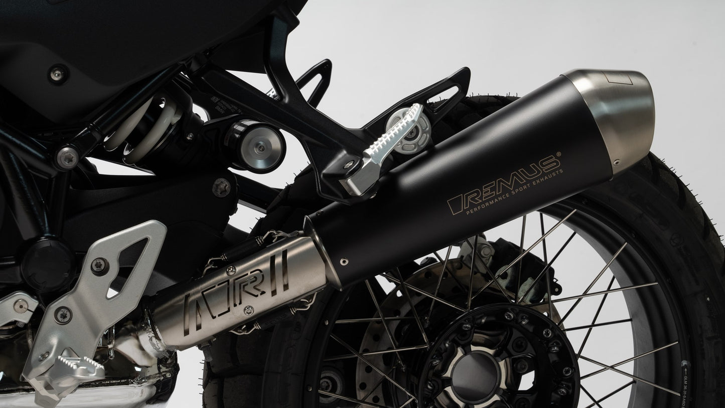 Remus Powercone stainless steel black EC- approved slip-on for BMW R 12 G/S 2025