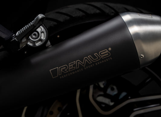 Remus Powercone stainless steel black EC- approved slip-on for BMW R 12 G/S 2025