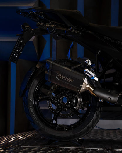 Remus 8 2.0 stainless steel black EC approved slip-on for BMW R 1300 GS 2023-2025
