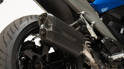 Remus 8 2.0 stainless steel black racing slip-on for BMW R 1300 RS 2025