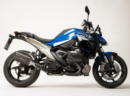 Remus 8 2.0 stainless steel black racing slip-on for BMW R 1300 RS 2025