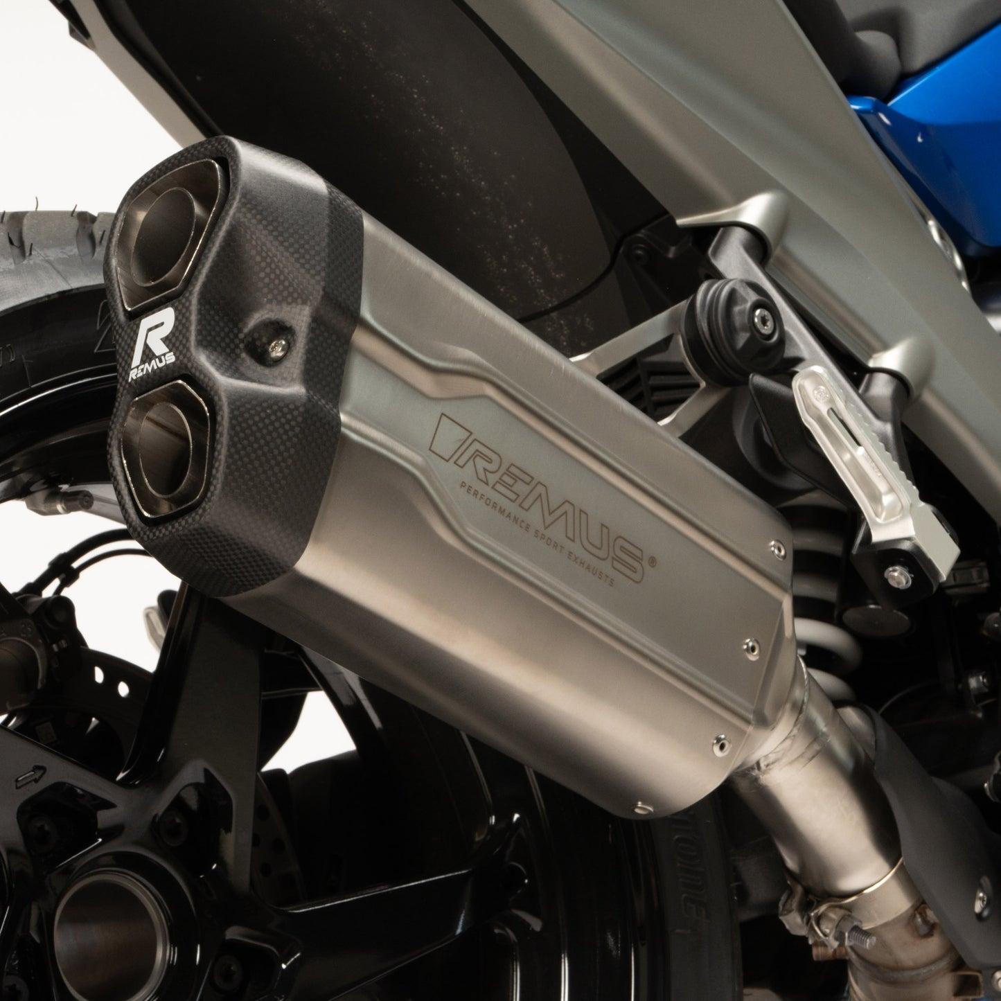Remus 8 2.0 stainless steel matt racing slip-on for BMW R 1300 RS 2025