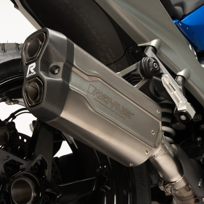 Remus 8 2.0 stainless steel matt racing slip-on for BMW R 1300 RS 2025