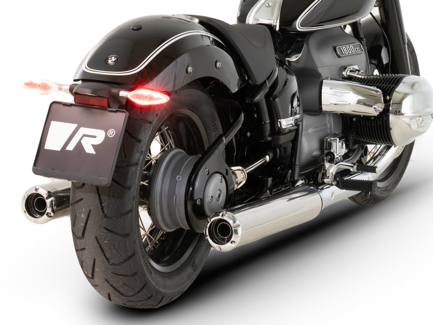 Remus Custom stainless steel chrome slip-ons set racing for BMW R18 2021-