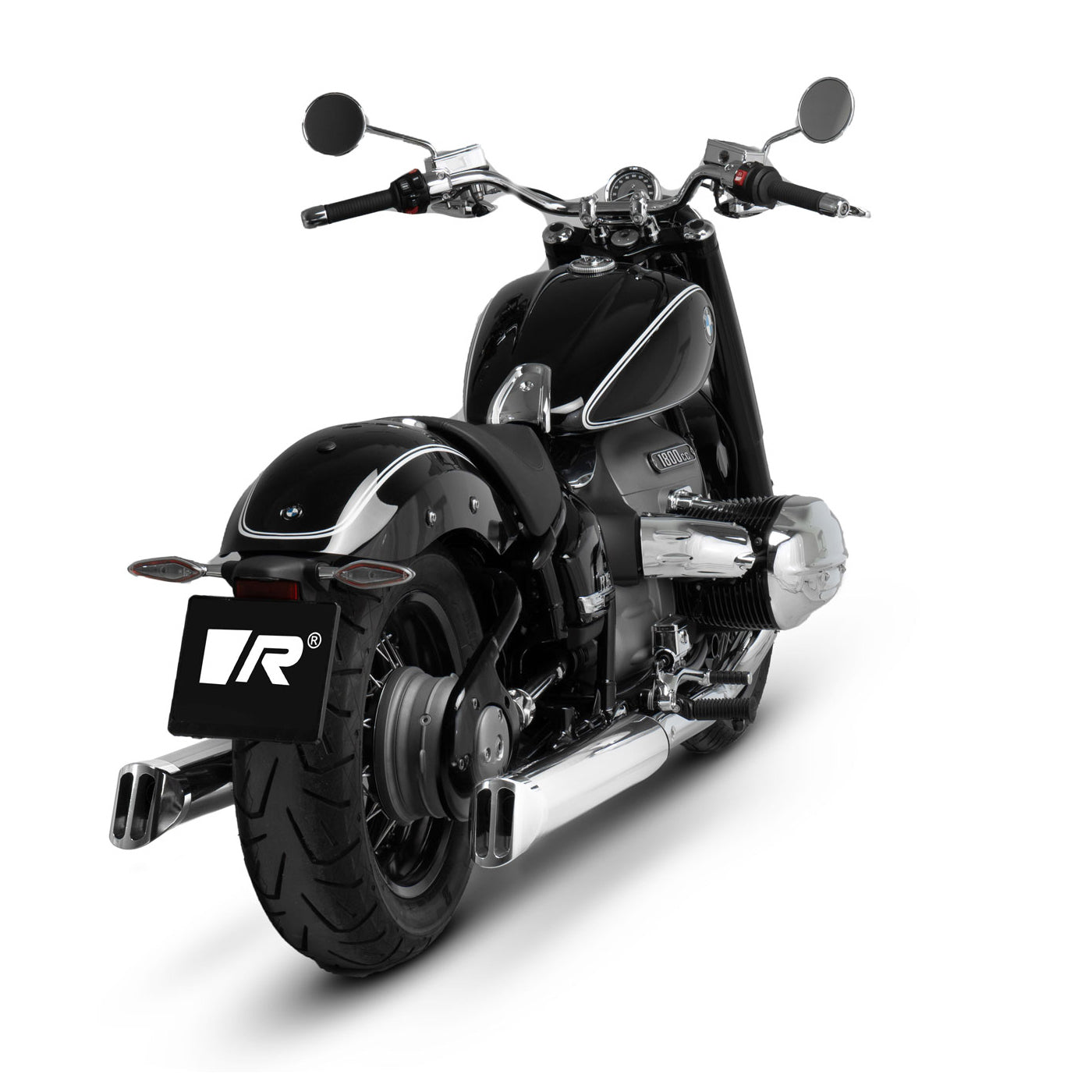 Remus Custom stainless steel chrome slip-ons set racing for BMW R18 2021-