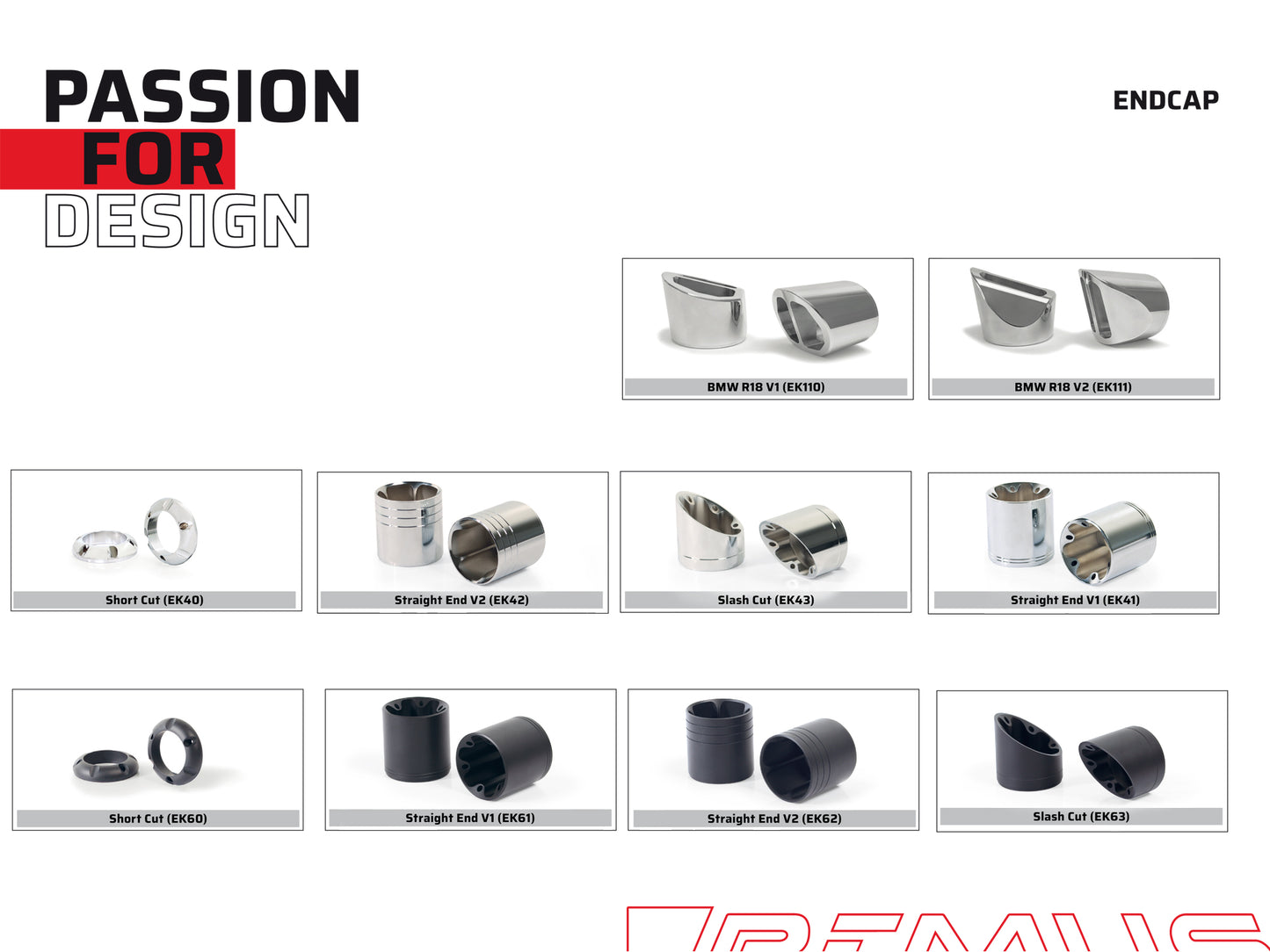 Remus Custom stainless steel black slip-ons set racing for BMW R18 2021-