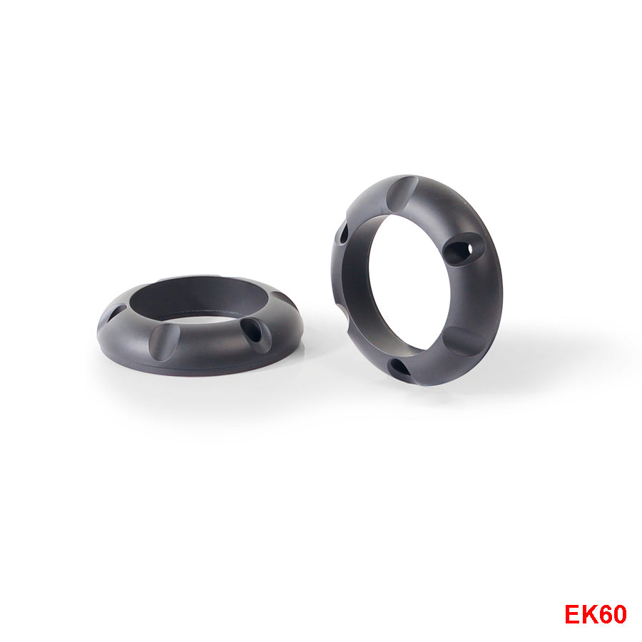 Remus end caps Short Cut stainless steel black EK60